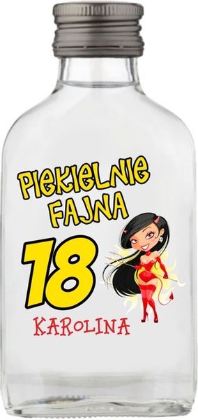 Butelka upominek na wieczór kawalerski BUTELKI Setki z nadrukiem UV napisem zdjęcie 5