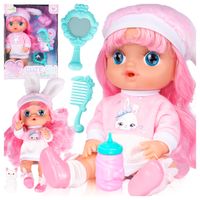 Lalka Bobas w Ubranku Pije  Mała Opiekunka Zestaw Akcesoria Kotek 30 cm