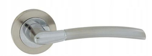 Klamka drzwiowa PRESTO okrągły szyld srebrna nikie na Arena.pl