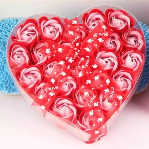 RÓŻE MYDLANE KWIATY DO KĄPIELI PREZENT WALENTYNKI na Arena.pl