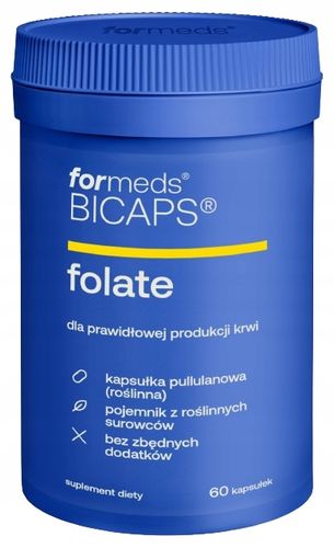 BICAPS FOLATE 60 caps. KWAS FOLIOWY ForMeds na Arena.pl