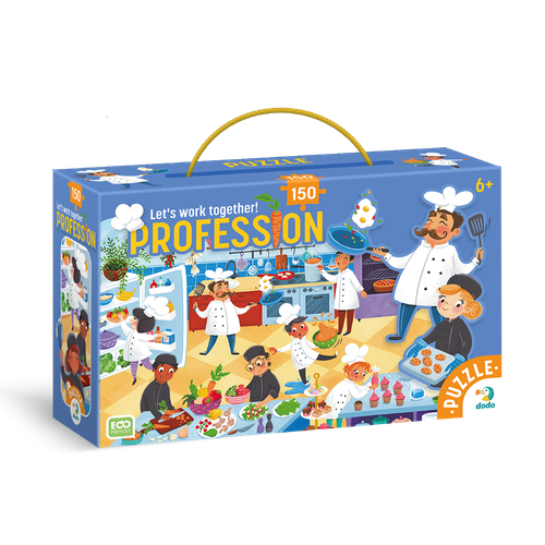 Puzzle Edukacyjne "Zawody Kucharz" 150 Elementów Układanka na Arena.pl