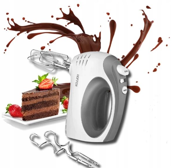 Hoffen mikser ręczny funkcja turbo 5 prędkości haki mieszadła HM-4185 zdjęcie 1