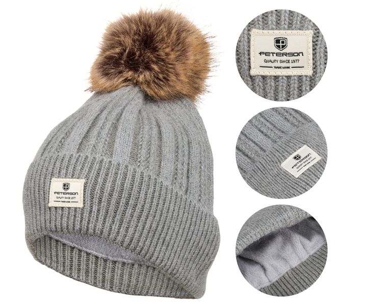 czapka ptn hat-09-7798 grey zdjęcie 1