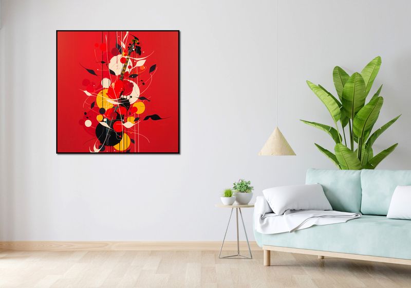 Plakat 100x100cm Melodyjna Barwa zdjęcie 4