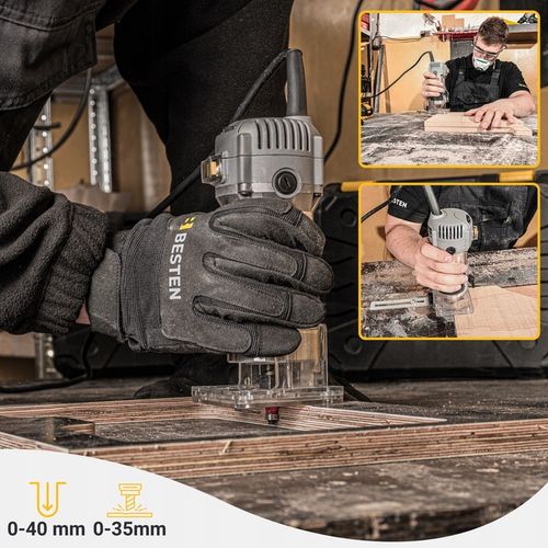 Frezarka górnowrzecionowa 800W do drewna pionowa ręczna do krawędzi na Arena.pl