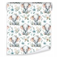 Tapeta Na Flizelinie Dla Dzieci Słoń 50x1000