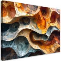 Obraz do salonu biura, Abstrakcja organiczna struktury 45x30