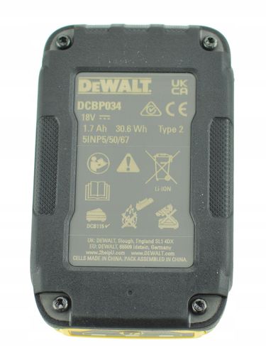 DEWALT AKUMULATOR 18V 1,7Ah POWERSTACK DCBP034 na Arena.pl
