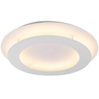 Sufitowa LAMPA okrągła MERLE 98-66220 Candellux plafon OPRAWA metalowa LED 24W 3000K ring pierścień biała