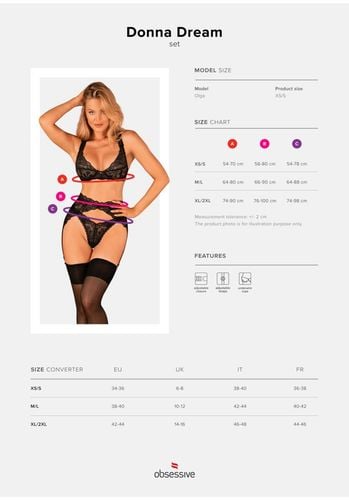 donna dream komplet 3-częściowy  m/l na Arena.pl