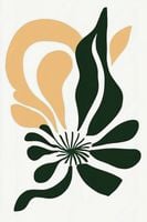Plakat 61x91,5cm Kwiat Minimalistyczny , Wnętrza Styl Skandynawski, Boho