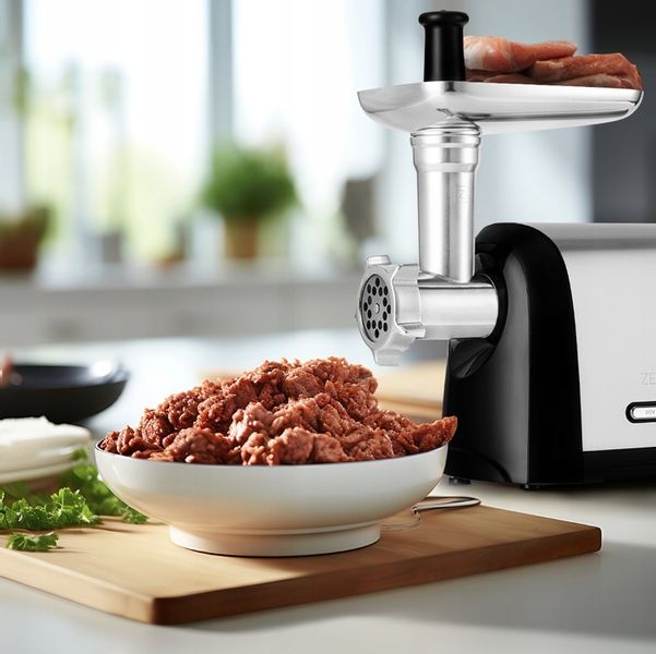 Maszynka do mielenia mięsa ZEEGMA szatkownica nadziewarka kiełbasy 3 sita zdjęcie 10