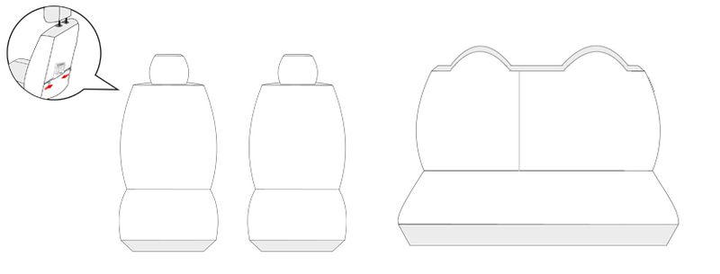 Citroen C –Elysee Pokrowce dopasowane na miarę zdjęcie 6