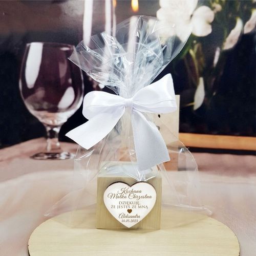 Podziękowanie dla Rodziców Chrzestnych na Komunię Chrzest świecznik na Arena.pl