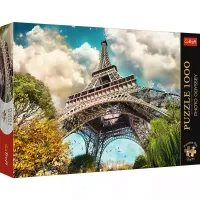 Puzzle 1000 elementów. Premium Plus Quality Wieża Eiffel w Paryżu, Francja