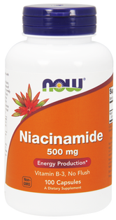 Niacinamide Niacynamid 500mg - 100 caps Nowfoods