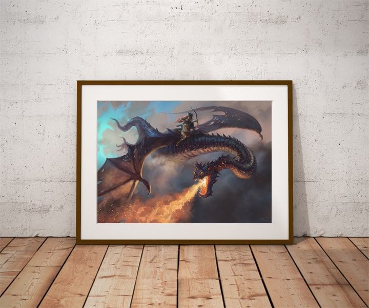 Smok - plakat premium 70x50 cm zdjęcie 2