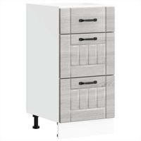 Szafka kuchenna dolna „Lucca” Szara Sonoma Drewno klejone