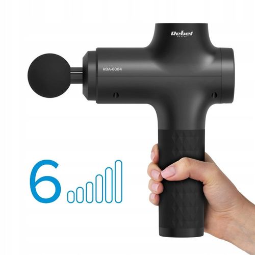 PISTOLET DO MASAŻU MASAŻER DO PLECÓW CIAŁA STÓP MASSAGE GUN REBEL ACTIVE na Arena.pl