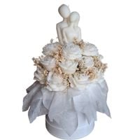 Flower Box Świece Sojowe Wieczny Bukiet Kwiat Prezent Ślub Wesele Para