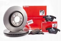 BREMBO ZESTAW KOMPLET TARCZE + KLOCKI PRZÓD PRZEDNIE CITROEN C4 I 2.0 HDi