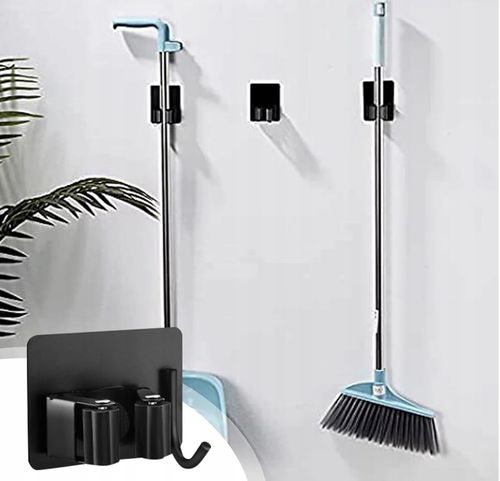 WIESZAK ścienny na Ręcznik Mop Miotła 4 SZTUKI Uchwyt do Łazienki i na Arena.pl