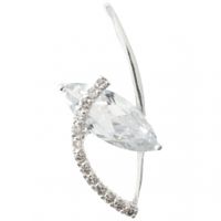 SREBRNY WISIOREK ŁEZKA Z KRYSZTAŁEM SWAROVSKIEGO PRÓBA SREBRA 925