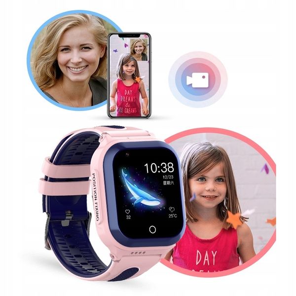 SMARTWATCH DLA DZIECI WODOSZCZELNY WODOODPORNY GPS zdjęcie 4