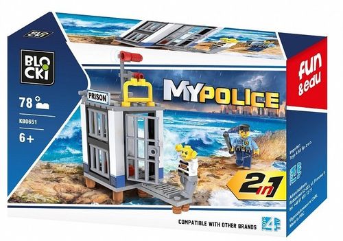 Klocki MYPOLICE 78 elementów 2w1 na Arena.pl