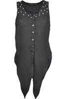 Szyfonowa, wielokolorowa tunika, jasna podszewka - S/M