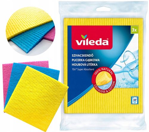 pucerka gąbkowa vileda 3 szt. na Arena.pl