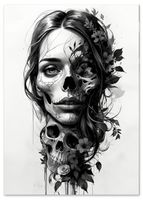 Plakat kobieta zombie portret 30x40 cm