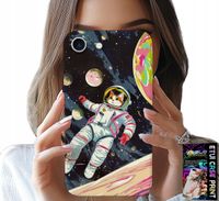 ETUI DO IPHONE SE / SE2 - KOCI ASTRONAUTA KOT KOSMOS OBUDOWA CASE