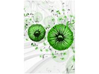 100 70CM OBRAZ PŁÓTNO ZIELONE DMUCHAWCE 5 PŁÓTNO RAMA