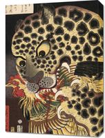 Obraz 50x70cm The Tiger of Ryōkoku, Hirokage Japoński Vintage