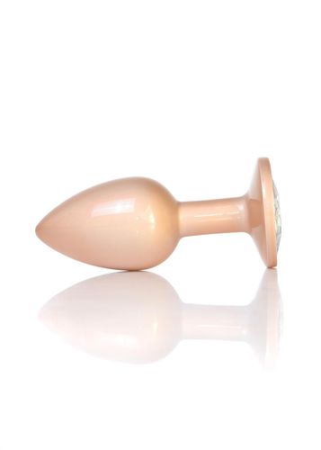 plug jewellery pearl gold plug  clear s na Arena.pl