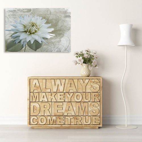 Deco Panel, Biały kwiat 50x40 na Arena.pl