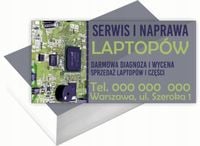 Wizytówki firmowe Foliowane 1000szt dużo różnych wzorów NAPRAWA LAPTOPÓW