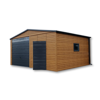 Garaż Blaszany drewnopodobny 6x5 PREMIUM