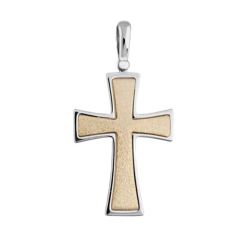 Krzyżyk Męski Srebrny Pozłacany Rodowany Elegancki Wysoka Jakość Srebro 925 na Arena.pl