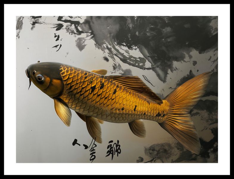 Plakat 55x40cm Spokojna Ryba Koi zdjęcie 3