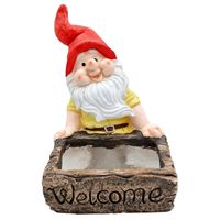 KRASNAL OGRODOWY Z DONICZKĄ SKRZAT DO OGRODU FIGURKA DEKORACJA OGRODOWA