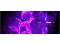 100X40CM ZEGAR FIOLETOWA PIĘKNOŚĆ OBRAZ