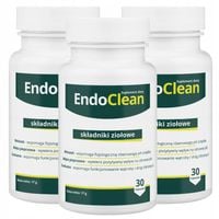 3x EndoClean - Detoksykacja organizmu i wsparcie pracy jelit 30 kaps