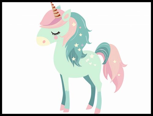 Plakat 80x60cm Jednorożec Marzeń na Arena.pl