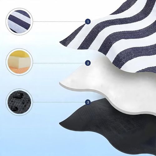 Mata koc plażowy piknikowy izolacja 200x200 duży wodoodporny składany pasy na Arena.pl