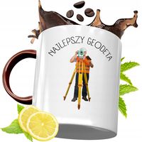 Kubek Bordowy Dla Geodety Na Urodziny Prezent Z Nadrukiem Ze Zdjęciem