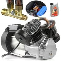 KOMPRESOR SPRĘŻARKA DWUTŁOKOWA 10 BAR OLEJOWY Z SILNIKIEM EL 230V POMPA POW