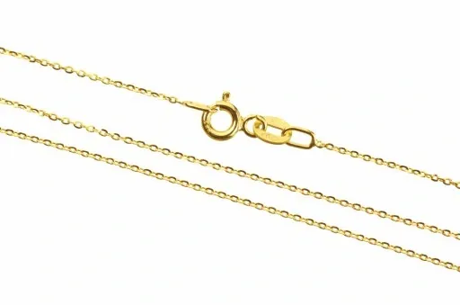 Złoty łańcuszek z sercem 333 grawer zdjęcie 2